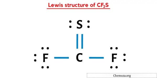 structure de Lewis de CF2S