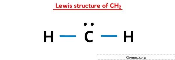 Lewis-structuur van CH2