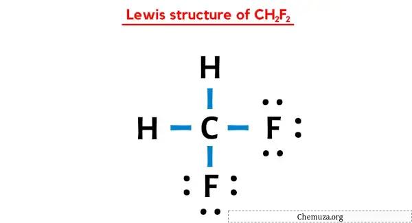 CH2F2'nin Lewis yapısı