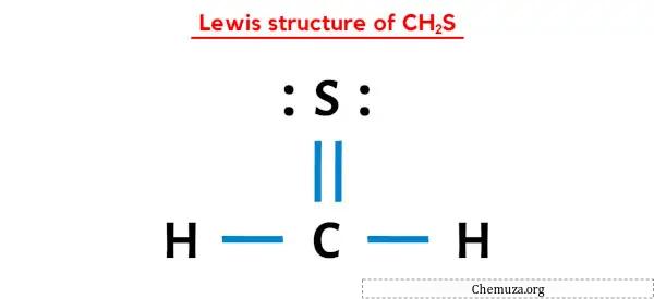 CH2Sのルイス構造