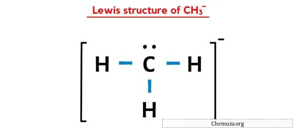 Structure de Lewis de CH3-