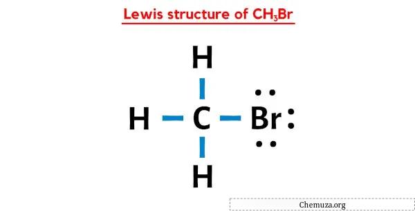 Lewis-Struktur von CH3Br