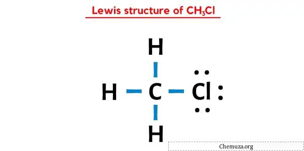 Struttura di Lewis di CH3Cl