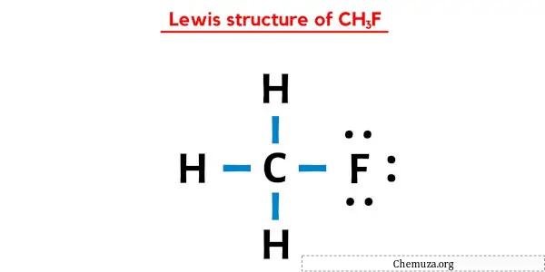 Estrutura de Lewis de CH3F