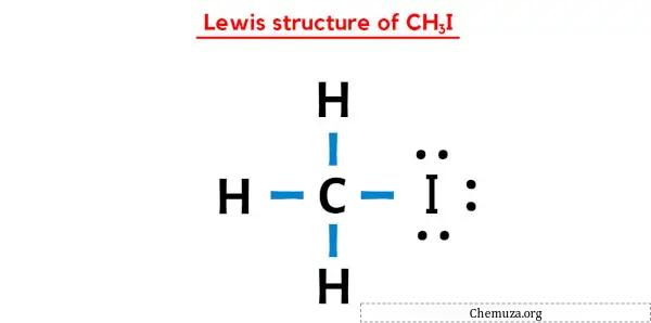 Lewis-Struktur von CH3I