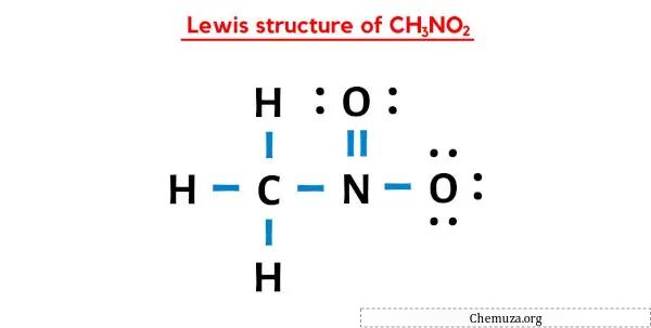 structure de Lewis de CH3NO2