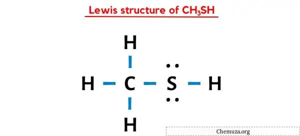 structure de Lewis de CH3SH