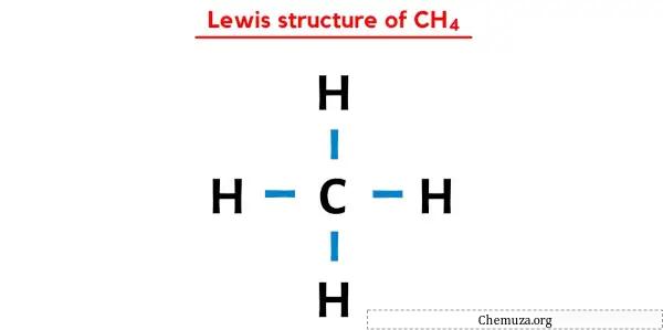 CH4のルイス構造