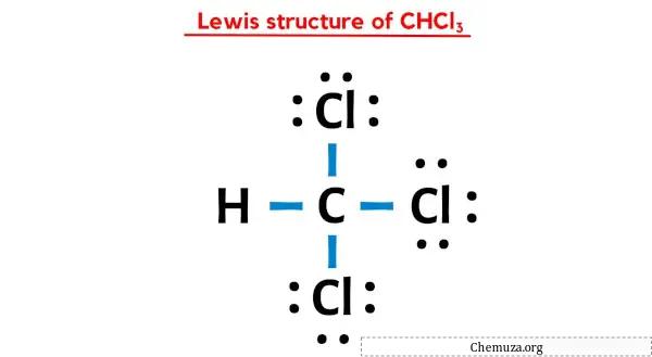 Estrutura de Lewis de CHCl3
