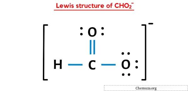 Lewis-Struktur von CHO2-