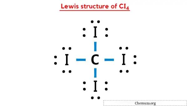 structure de Lewis de CI4