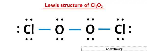 Estrutura de Lewis de Cl2O2