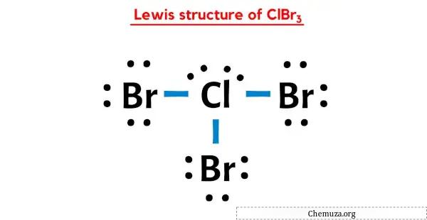 ClBr3 のルイス構造