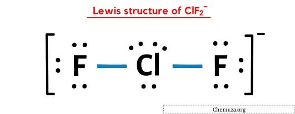 Estrutura de Lewis de ClF2-