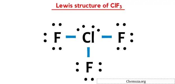 Estrutura de Lewis de ClF3