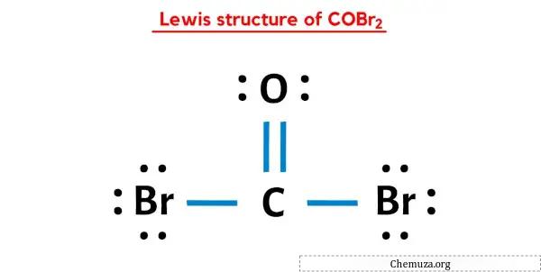 COBr2のルイス構造