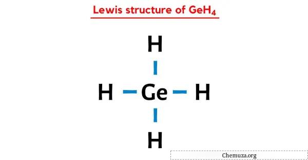 Lewis-structuur van GeH4