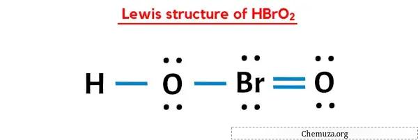 structure de Lewis de HBrO2