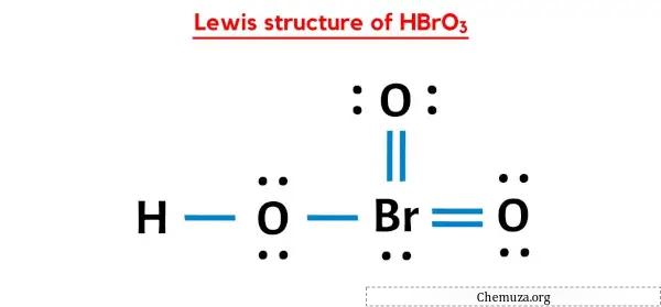 Lewis-Struktur von HBrO3