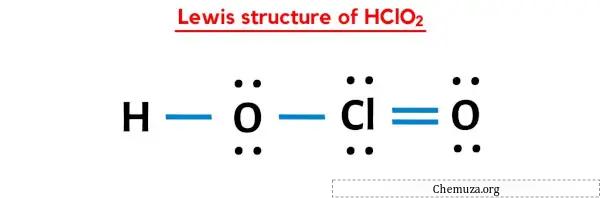 Lewis-Struktur von HClO2