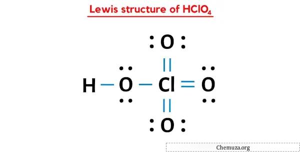 Lewis-Struktur von HClO4