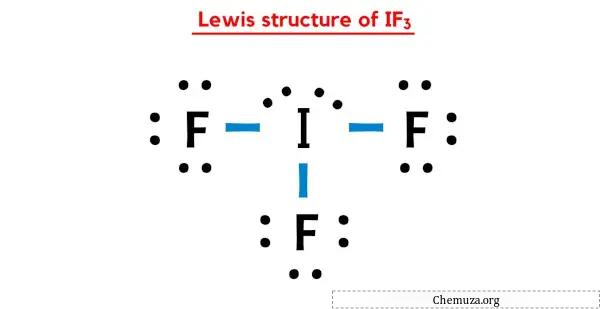 structure de Lewis de IF3