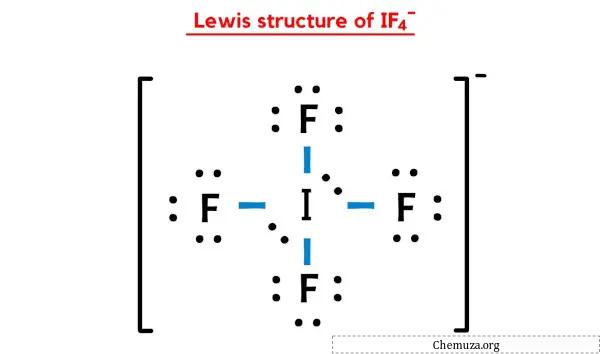 Lewis-Struktur von IF4-