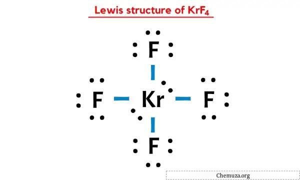 Lewis-Struktur von KrF4