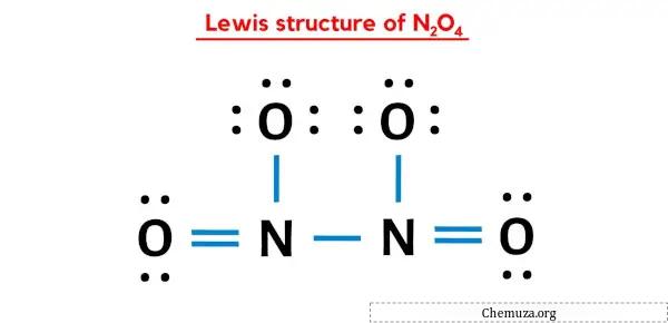 N2O4 的路易斯结构