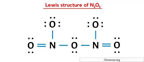 Lewis-structuur van N2O5