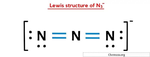 Structure de Lewis de N3-