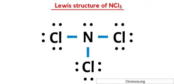 Structure de Lewis de NCl3