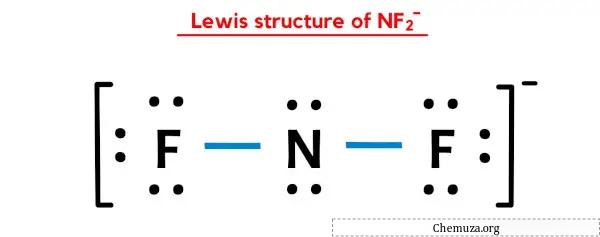 structure de Lewis de NF2-