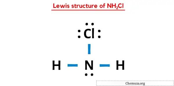 Estrutura de Lewis de NH2Cl