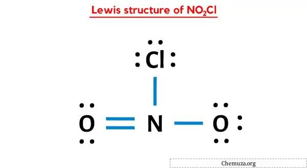 structure de Lewis de NO2Cl