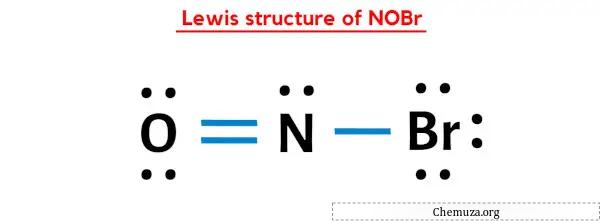 Lewis-structuur van NOBr