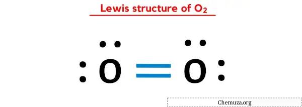Structure de Lewis de O2