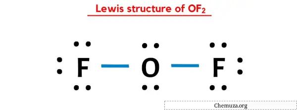 Structure de Lewis de OF2