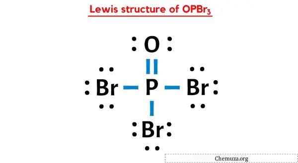structure de Lewis de OPBr3