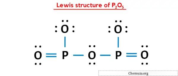 structure de Lewis de P2O5