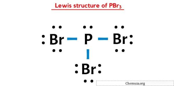 Structure de Lewis de PBr3