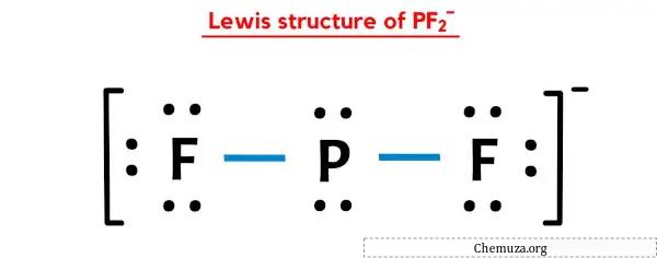 structure de Lewis de PF2-