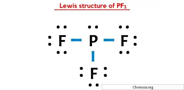 Structure de Lewis de PF3