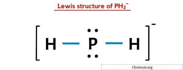 structure de Lewis de PH2-