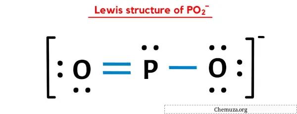 Lewis-structuur van PO2-