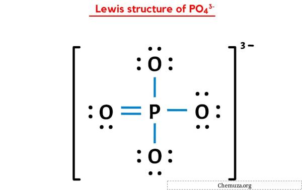 PO4 3- Structure de Lewis en 5 étapes (avec images) - Chemuza