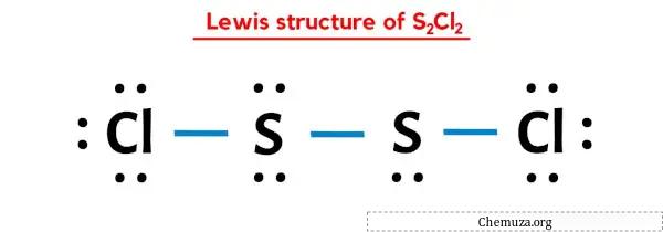 Struttura di Lewis di S2Cl2