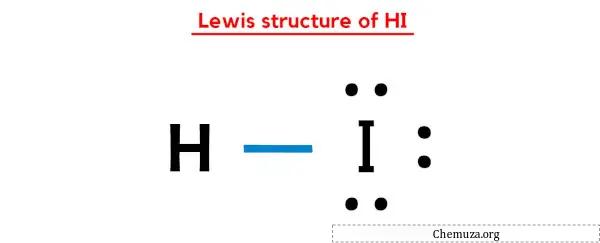 Lewis-structuur van HI