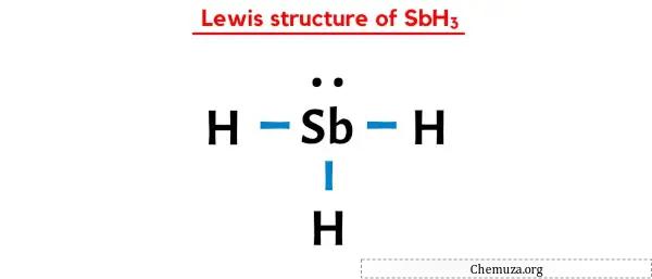 structure de Lewis de SbH3