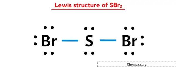 Struktur Lewis dari SBr2